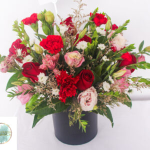 BOX DE ROSAS Y LISIANTHUS